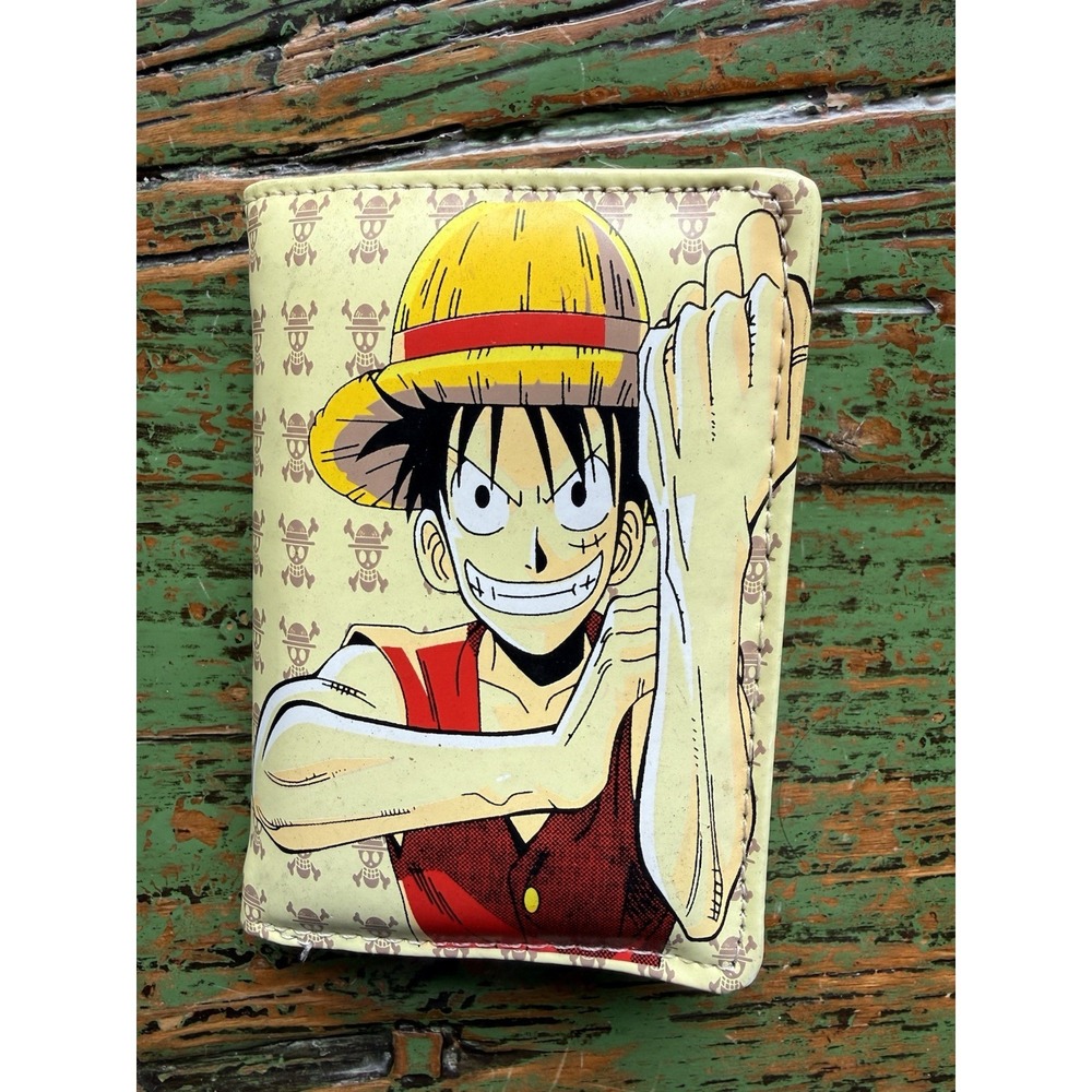 One Piece Faux Leather Trifold Wallet Featuring Monkey‎ D Luffy